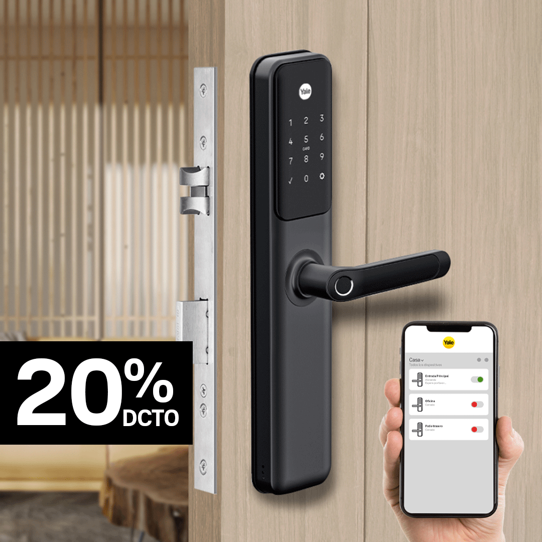 Cerradura Digital YDM60 + Módulo para abrir desde el celular - Sin Instalación